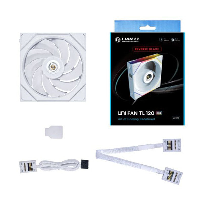 Lian Li UNI FAN TL 120 Reverse Blade 120mm ARGB White PWM Fan
