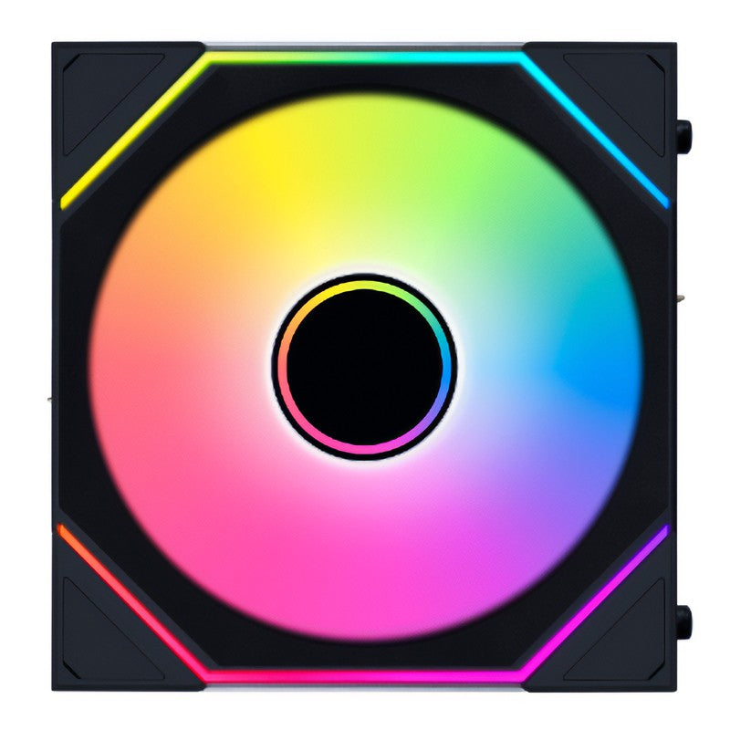 Lian Li UNI FAN SL-INF WIRELESS 120mm Reversed Blade ARGB PWM Black Fan with Controller - 3 Pack