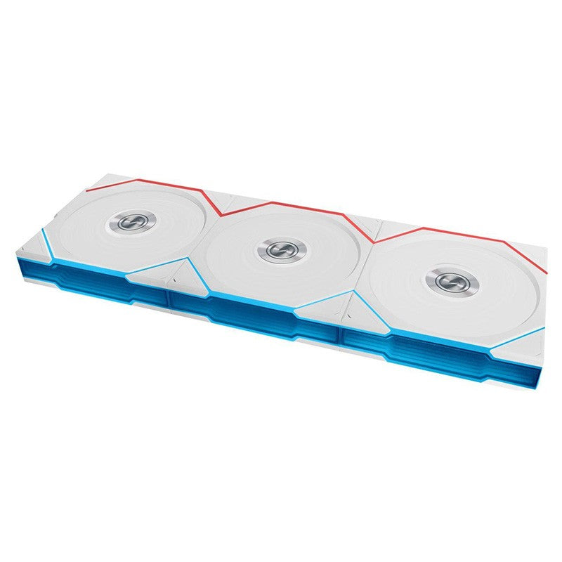 Lian Li UNI FAN TL 120 Wireless 120mm RGB 4-Pin PWM Fan - White - 3 Pack