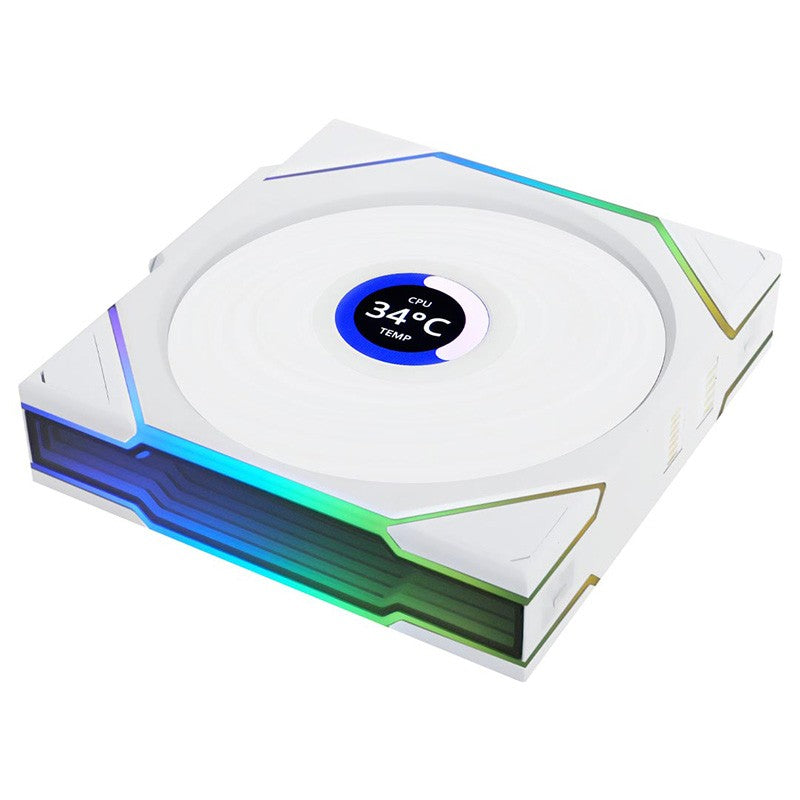 Lian Li UNI Fan TL LCD 120mm Wireless Fan - White