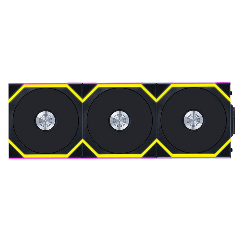 Lian Li Uni Fan 120mm SL Wireless ARGB 4-Pin PWM Black Fan with Controller - 3 Pack