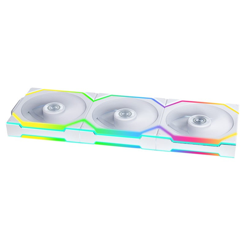 Lian Li Uni Fan 120mm SL Wireless ARGB 4-Pin PWM White Fan with Controller - 3 Pack