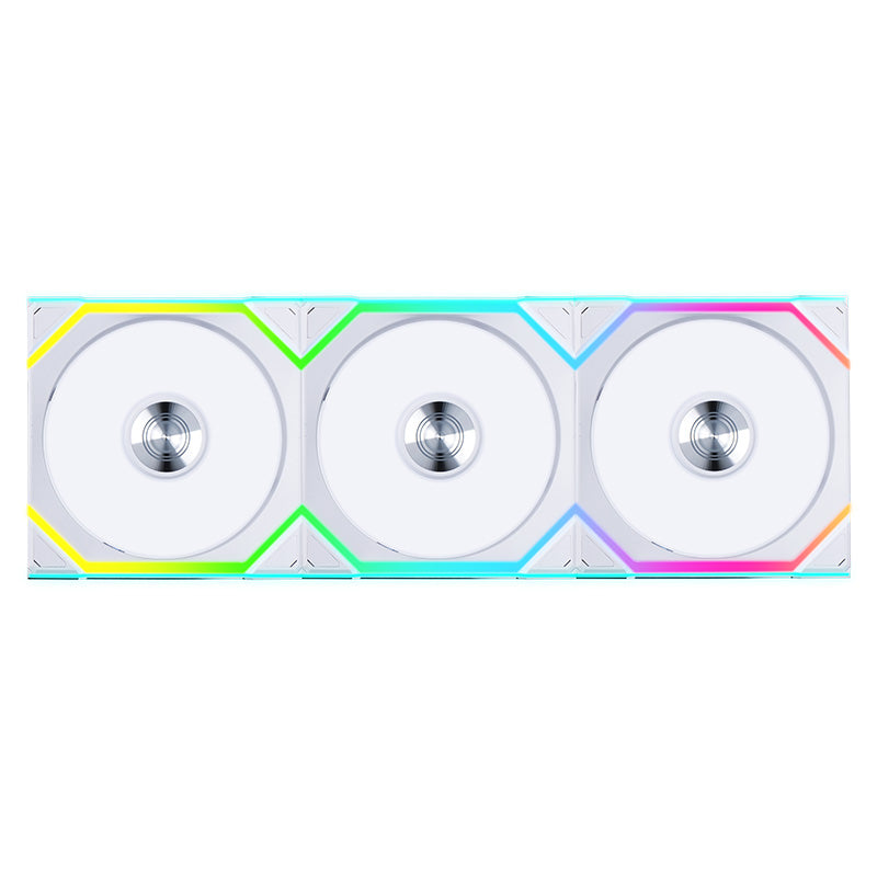 Lian Li Uni Fan 120mm SL Wireless ARGB 4-Pin PWM White Fan with Controller - 3 Pack