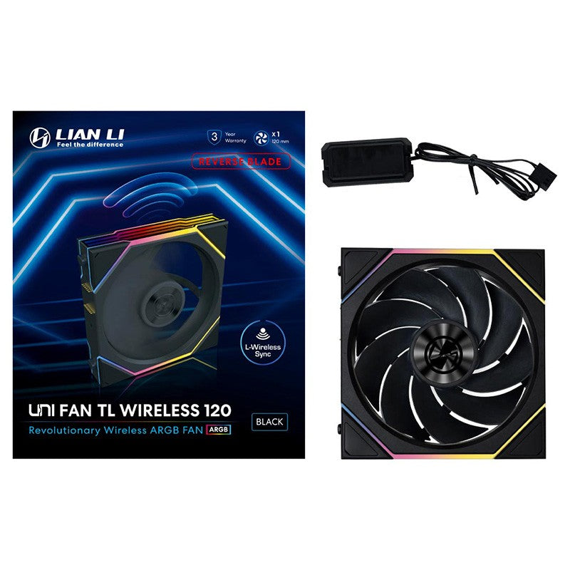 Lian Li Uni Fan TL Wireless 120mm Reverse Blade Fan -