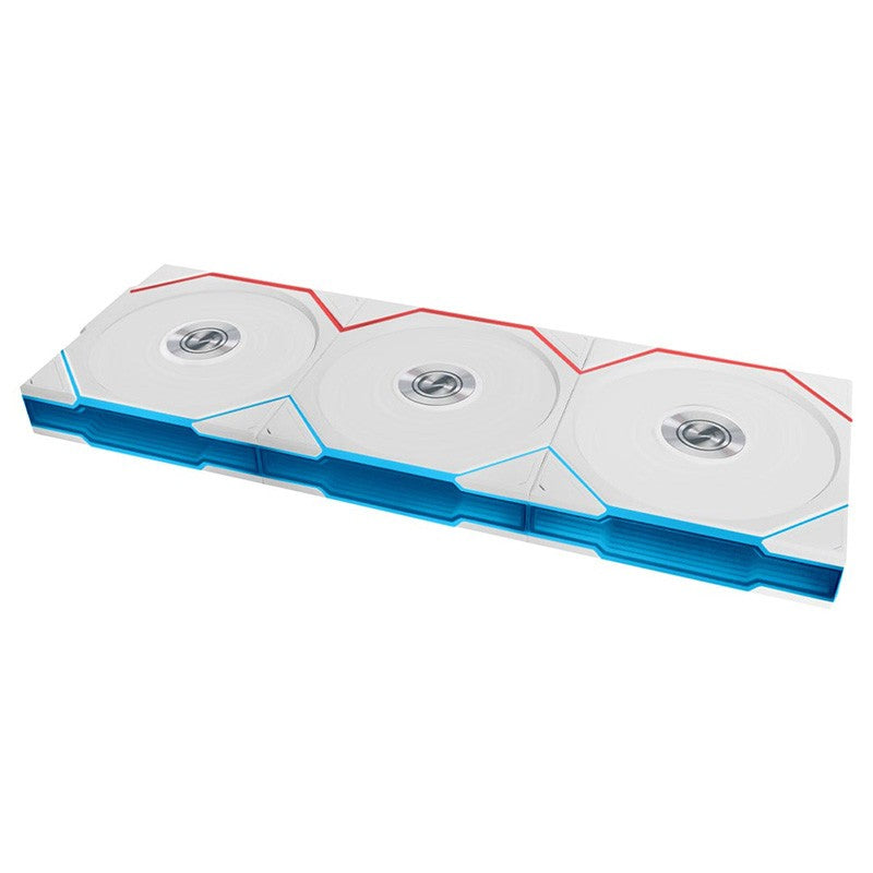 Lian Li Uni Fan TL Wireless 120mm Reverse Blade Fan White - 3 Pack