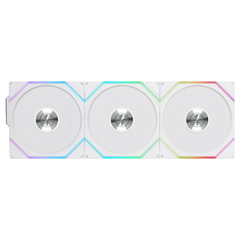 Lian Li Uni Fan TL Wireless 120mm Reverse Blade Fan White - 3 Pack