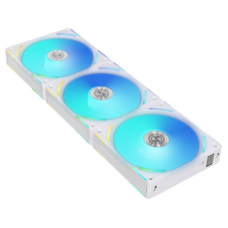 Lian Li Unifan AL120 V2 120mm 2000RPM ARGB PWM Fan White with Controller - 3 Pack
