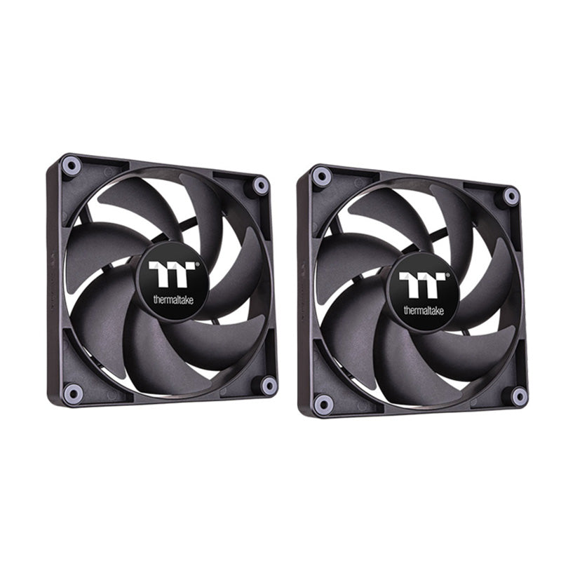Thermaltake CT120 120mm PWM Cooling Fan 2 Pack - Black
