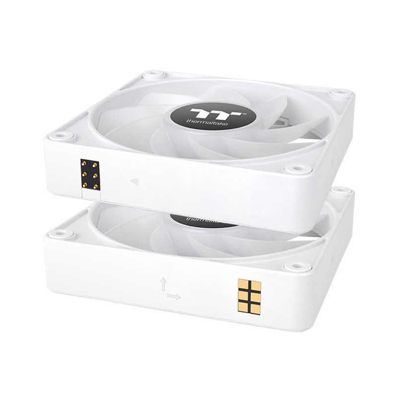 Thermaltake CT120 EX Reverse Blades 120mm ARGB Snow PWM Fan - 3 Pack