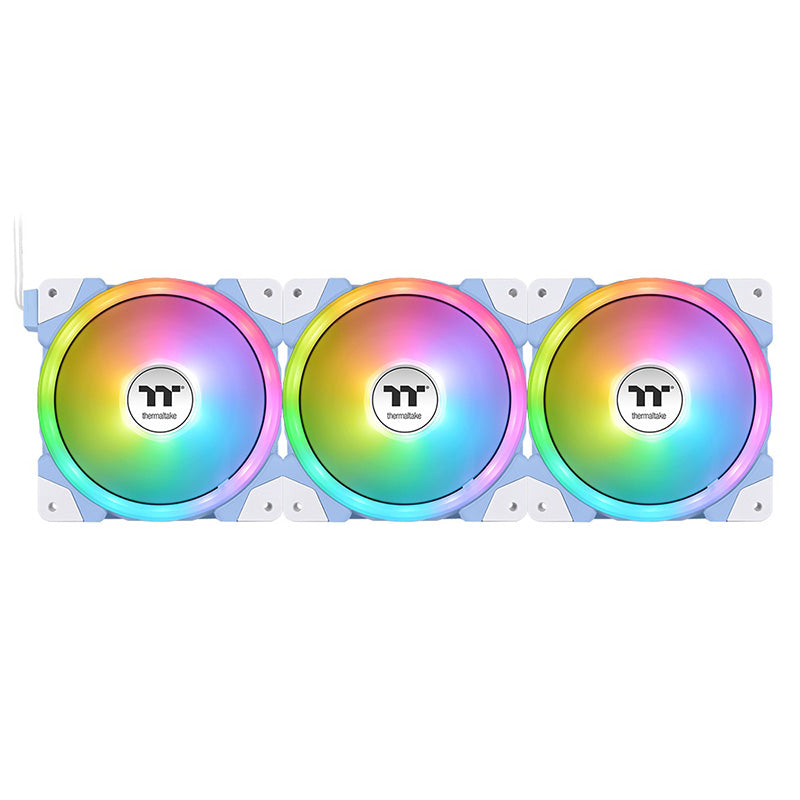 Thermaltake SWAFAN EX12 120mm ARGB Hydrangea Blue PWM Fan - 3 Pack