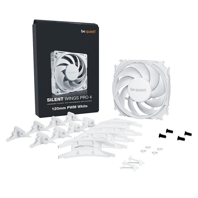 be quiet! Silent Wings Pro 4 120mm PWM Fan - White