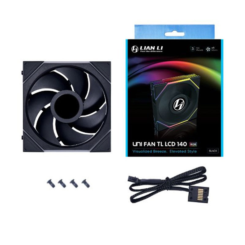 Lian Li UNI FAN TL LCD 140 ARGB 140mm Black PWM Fan