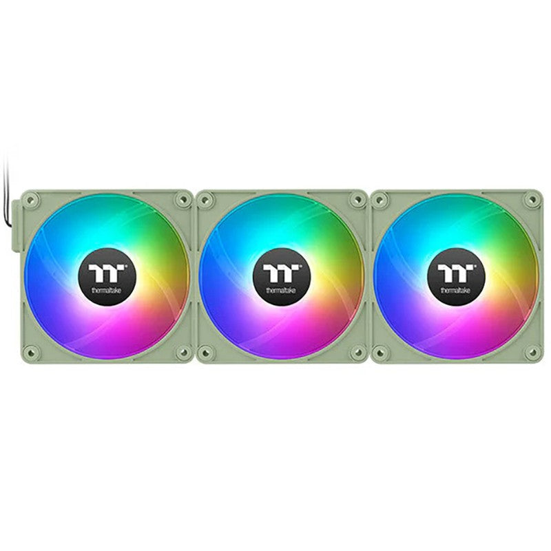 Thermaltake CT140 EX ARGB Standard Blades 140mm PWM Matcha Green Fan - 3 Pack