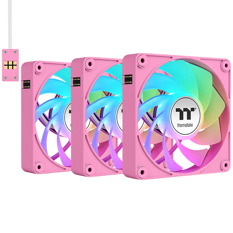 Thermaltake CT140 EX Reverse Blades ARGB 140mm PWM Pink Fan - 3 Pack