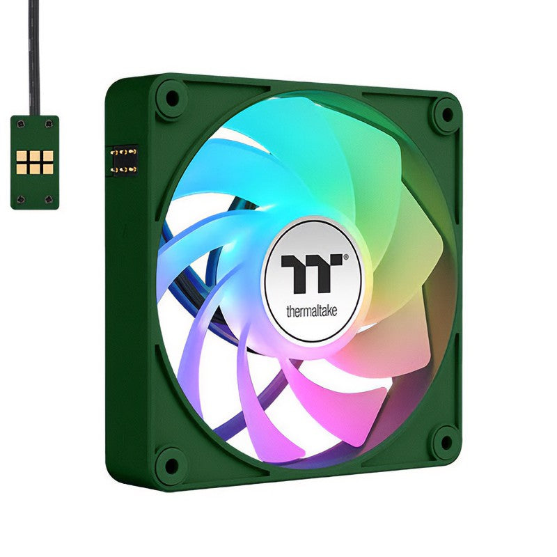 Thermaltake CT140 EX Reverse Blades ARGB 140mm PWM Racing Green Fan - 3 Pack