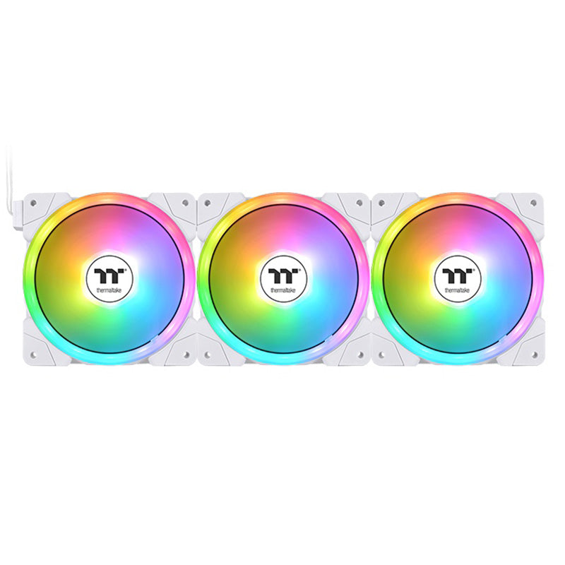 Thermaltake SWAFAN EX14 140mm ARGB White PWM Fan - 3 Pack