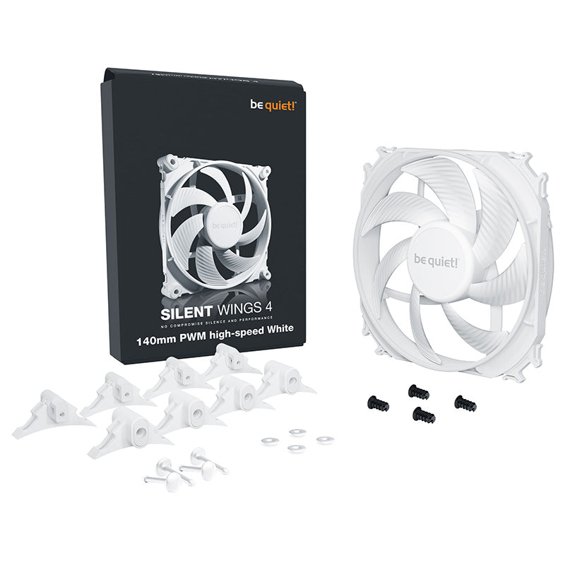 be quiet! Silent Wings 4 140mm PWM High Speed Fan - White