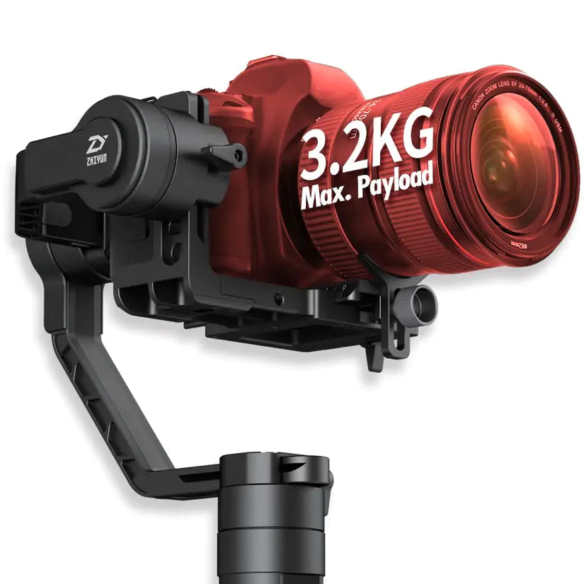 Zhiyun-Tech C020012E Crane 2 3-Axis Handheld Gimbal Stabiliser w Follow Focus Max 3.2kg