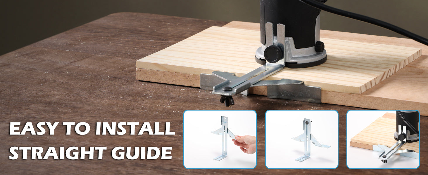 Genmitsu 1.25 HP Palm Trimmer Router Kit, Compact Router Wood Tool With Fixed Base/Plunge Base & Tilt Base, 6 Variable Speeds 10000-30000 R/MIN