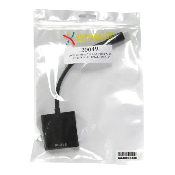 Skymaster Active Mini Display Port Male to DVI 24+1 Female cable