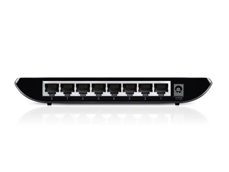 TP-LINK 8-port Desktop Gigabit Switch, 8 10/100/1000M RJ45 ports, plastic case