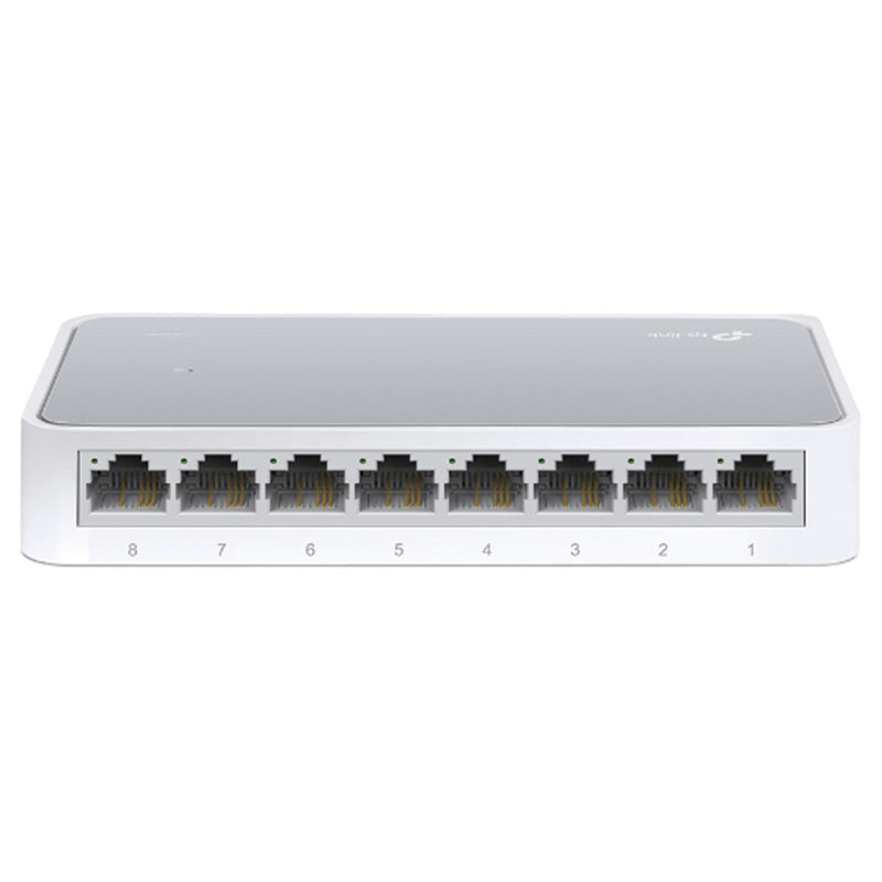 TP-LINK 8-port 10/100M mini Desktop Switch, 8 10/100M RJ45 ports, Plastic case