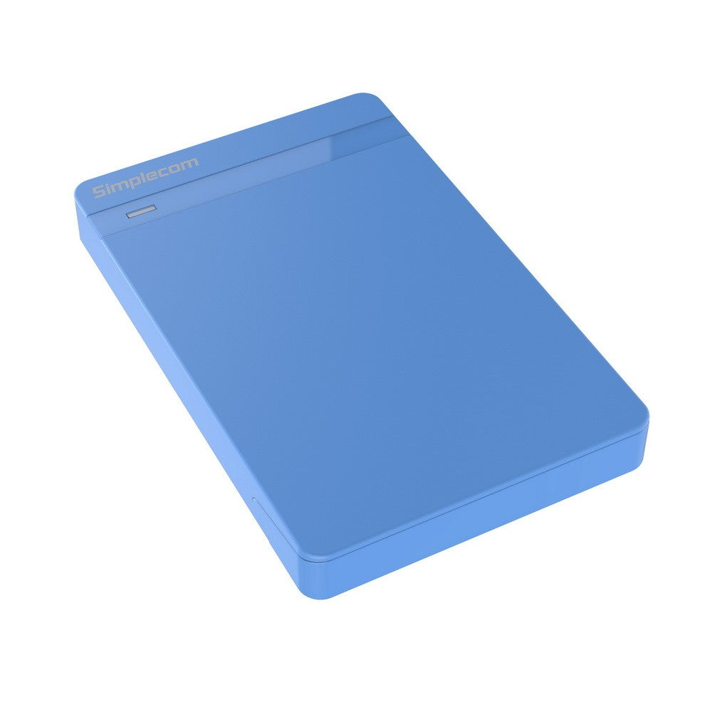 Simplecom Tool Free 2.5in USB 3.0 Hard Drive Enclosure - Blue