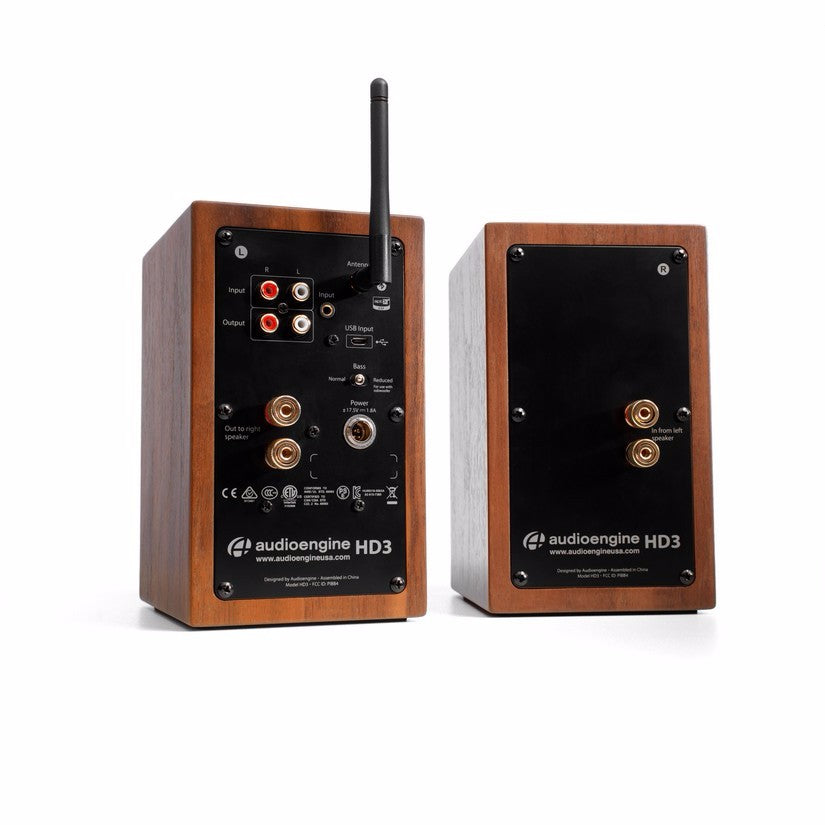 Audioengine HD3 Powered Desktop Speakers Pair Walnut