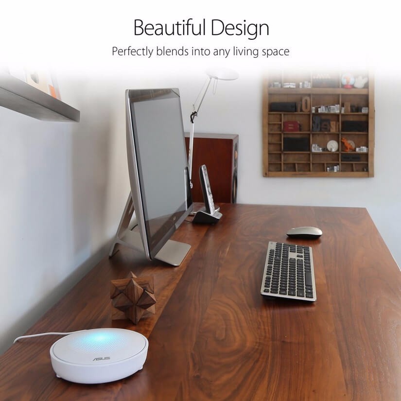 Asus Lyra AC2200 Whole-Home Wi-Fi System Mesh Network, AC Tri Band, Internal Antenna x 7, 3 Pack