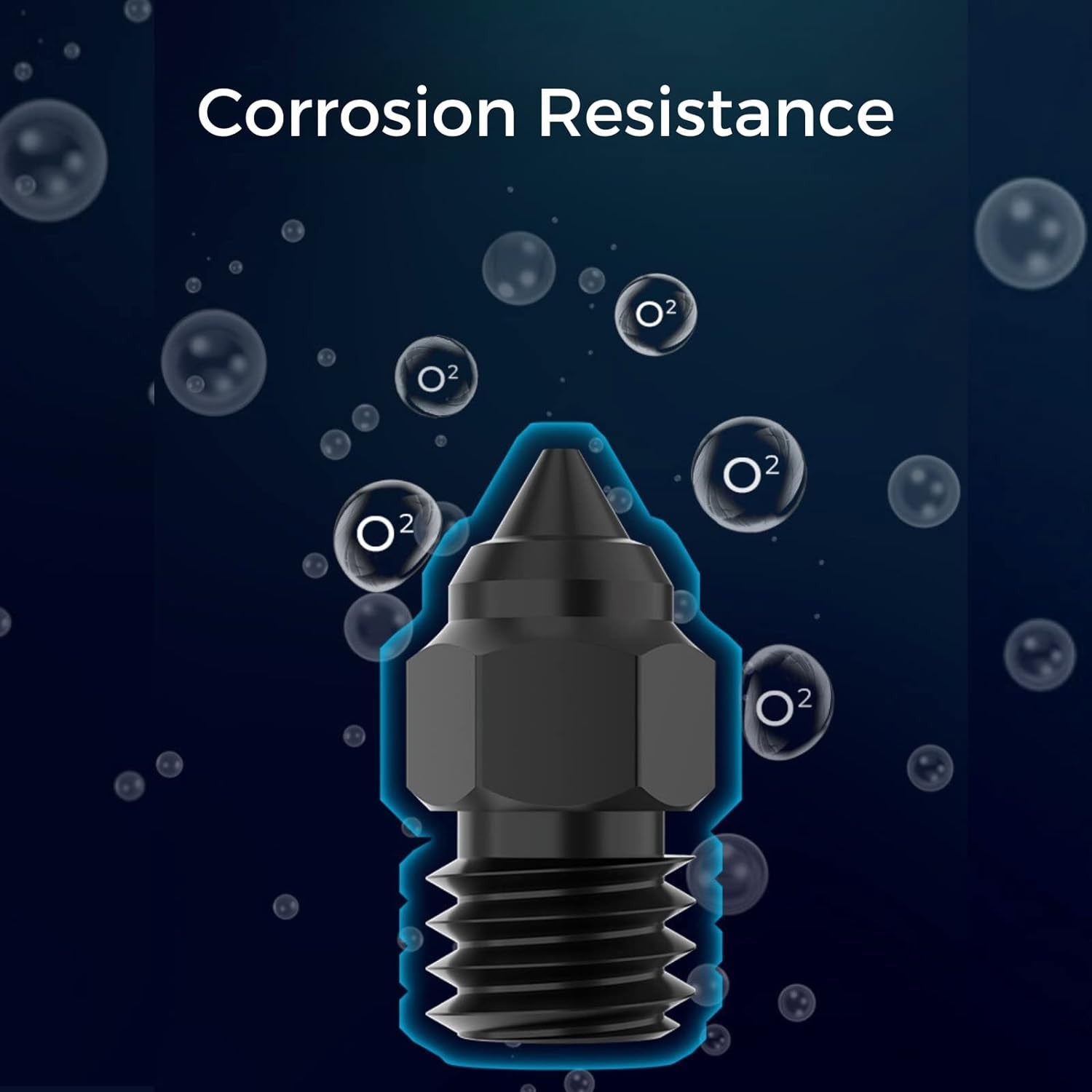 Creality High-end Hardened Steel Nozzle with High Temperature Wear Resistant