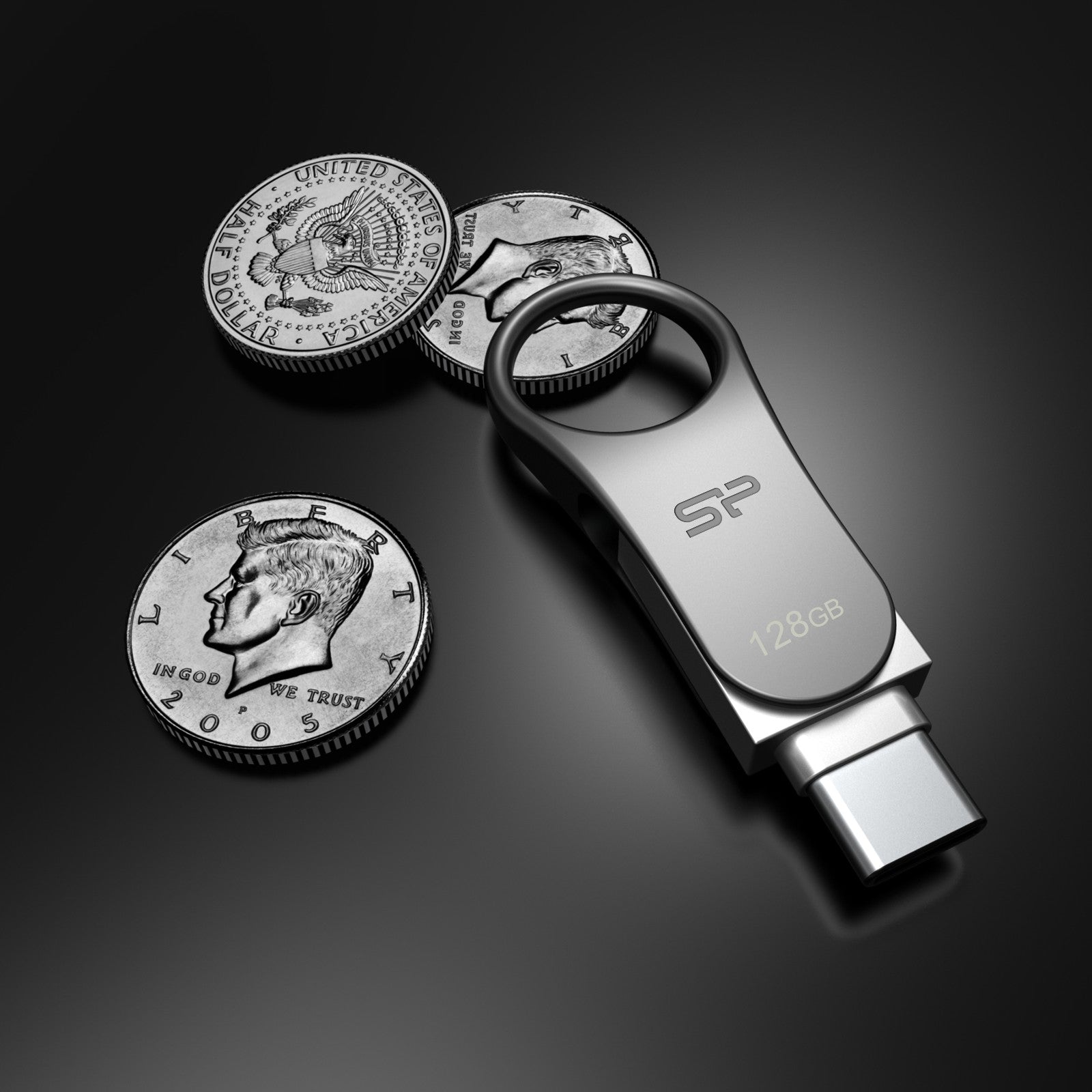 Silicon Power 32GB OTG C80 USB Type C Flash Drive Water / Dust / Vibration-Proof