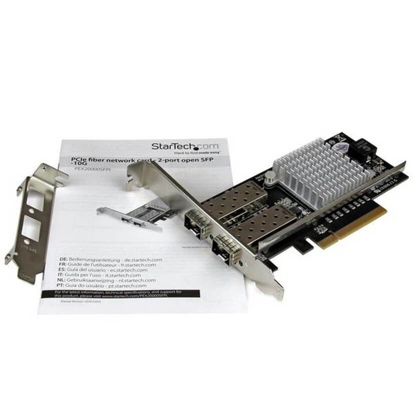 StarTech PEX20000SFPI 2-Port 10G Fiber Network Card with Open SFP+