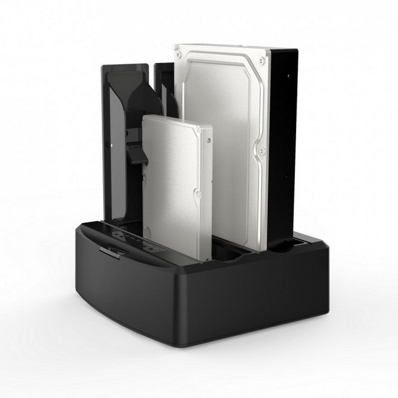 Simplecom 2.5/3.5in Dual Bay USB3.0 HDD Dock - Black
