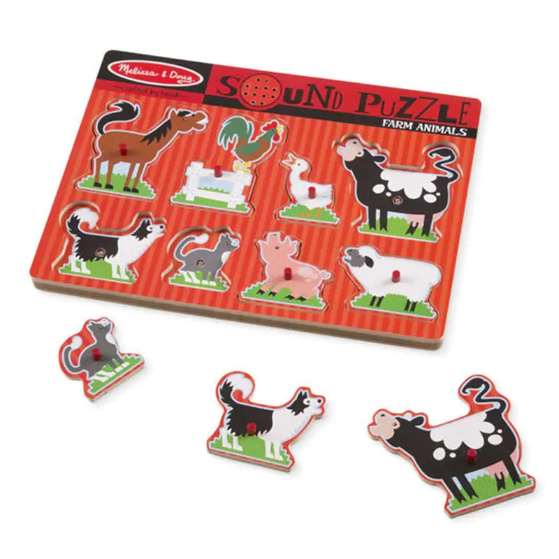 Melissa & Doug Farm Animals Sound Puzzle - 8pc