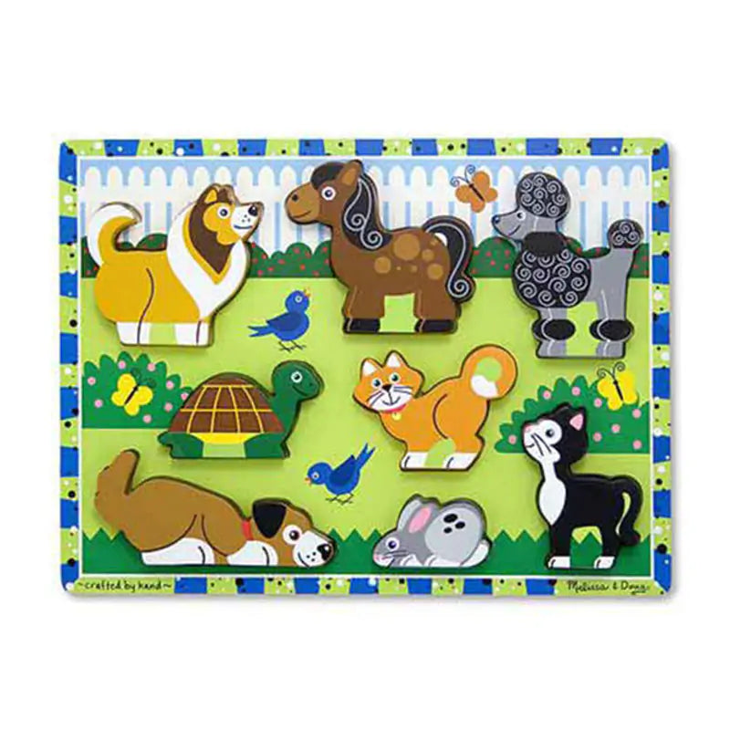 Melissa & Doug Pets Chunky Puzzle 8pce