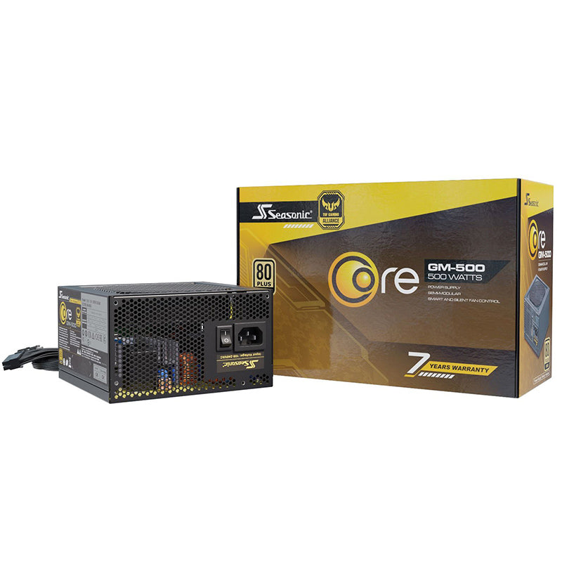 Seasonic 500W Focus Core GM 80 + Gold Semi Modular ATX Power Supply