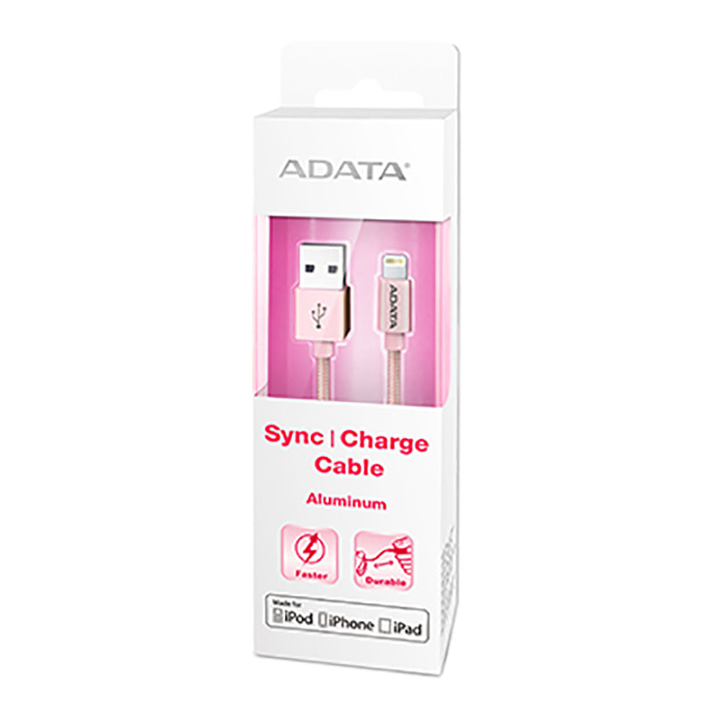 ADATA MFI Lightning USB Cable - Rose Gold