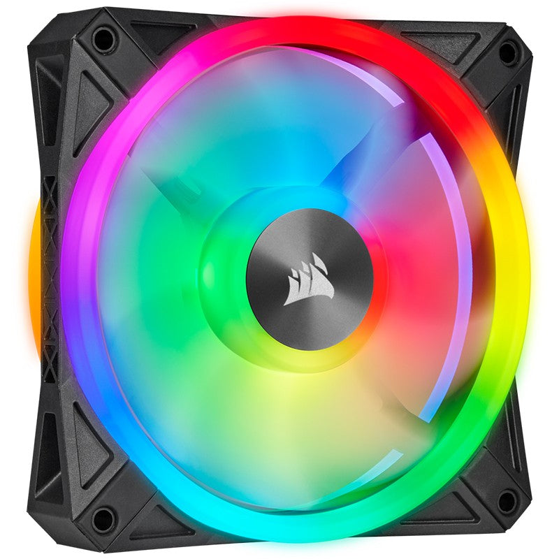 Corsair iCUE QL120 RGB 120mm PWM Fan Black - 1 Pack )