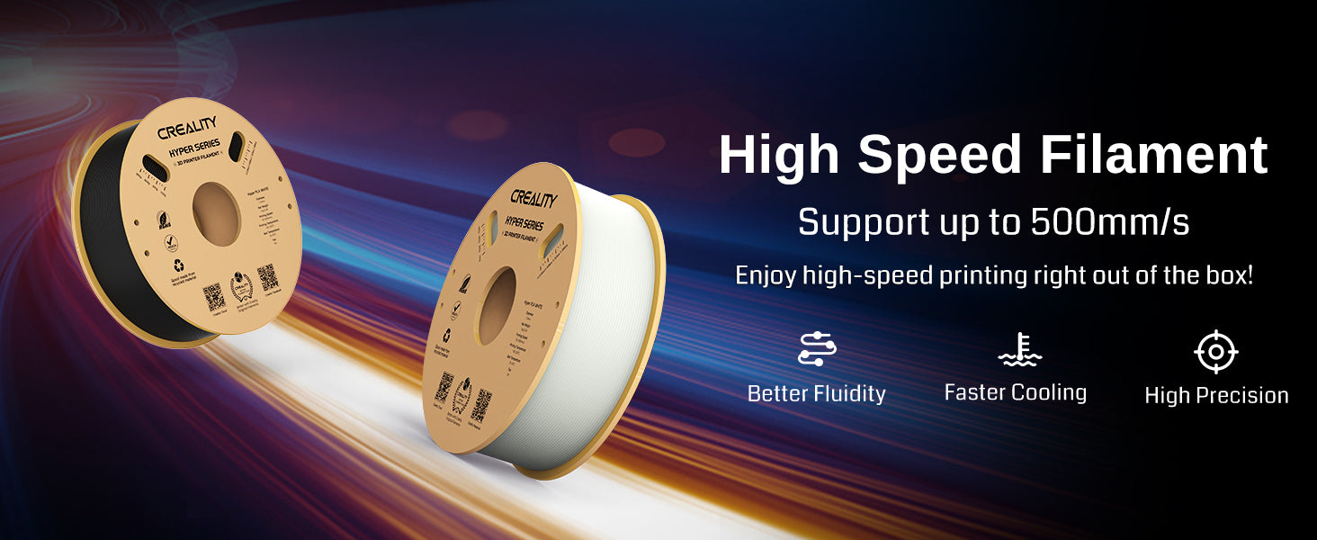 Creality Ender 3 V3 KE 3D Printer Up to 500mm/s Printing Speed, 1kg x 2 Pack High Speed PLA Included 60W Ceramic Heater Hotend