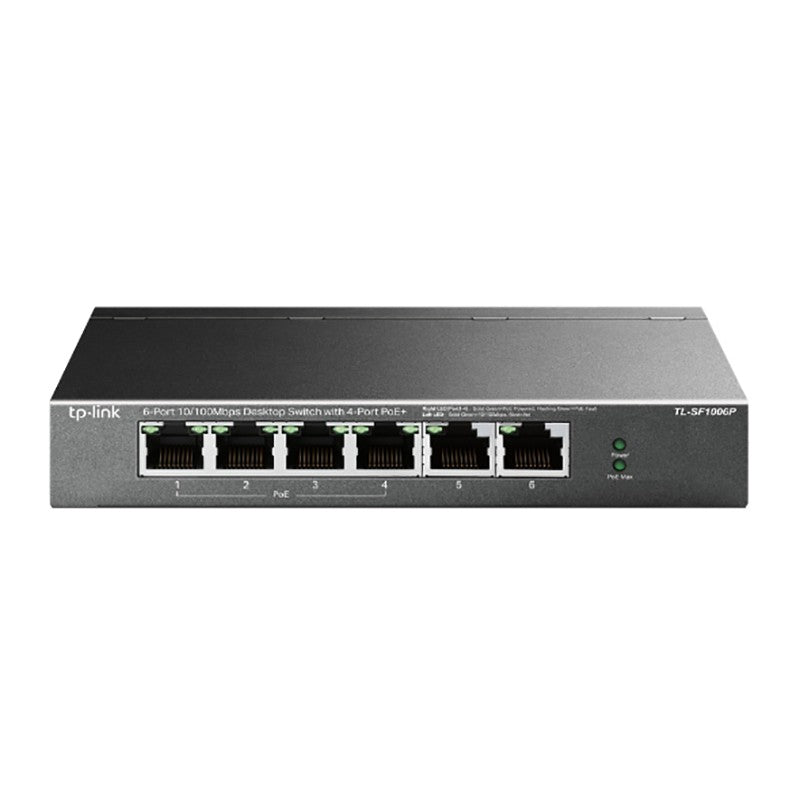 TP-Link 6 Port 10/100Mbps Desktop Switch with PoE