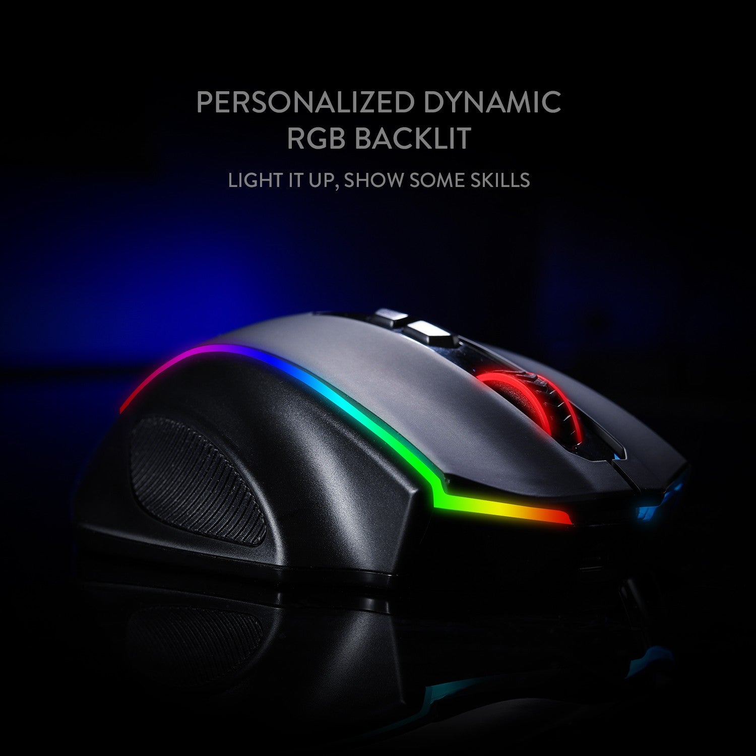 Redragon M686 2.4Ghz Wireless/Wired RGB Gaming Mouse, 16000 DPI