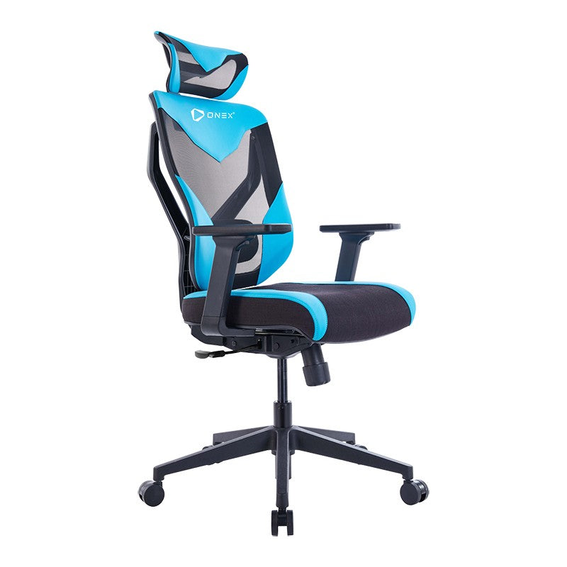 ONEX Black Vida Ergonomic Gaming Chair - Black/Blue
