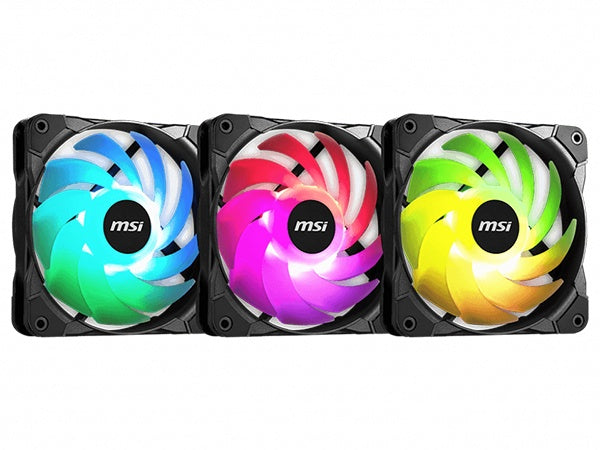 MSI MAG MAX F12A 120mm ARGB Fan - 3 Pack