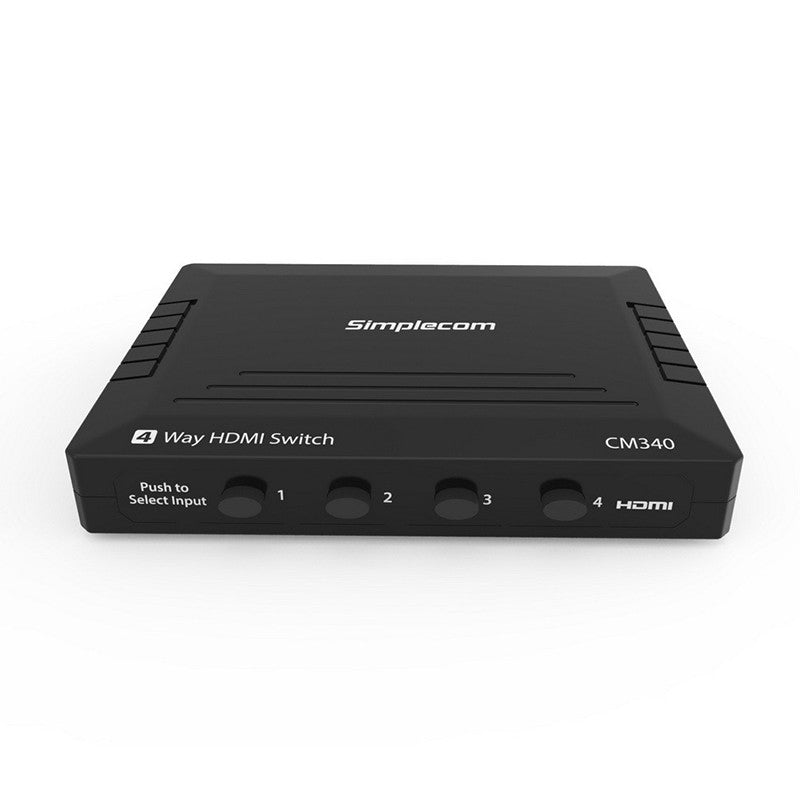 Simplecom Mechanical 4 Way HDMI Switch Box