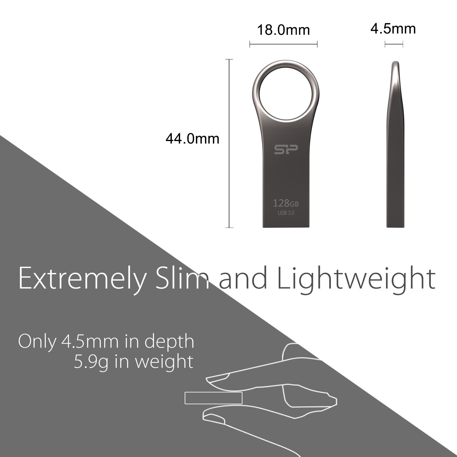 Silicon Power 128GB USB3.0 Jewel J80 Water / Dust / Vibration-Proof