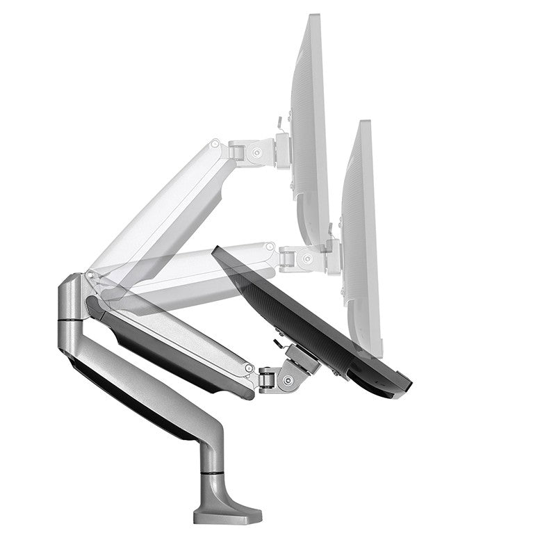 Startech ARMPIVOTHD Single Full Motion Articulating Desk-Mount Monitor Arm - Silver