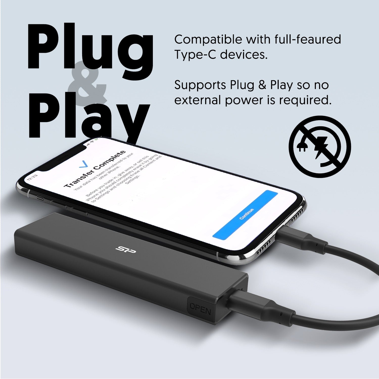 Silicon Power PD60 USB C USB 3.2 Gen 2 to M.2 NVMe SSD Aluminum Enclosure