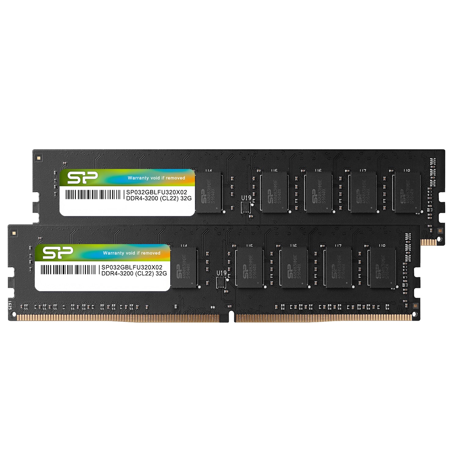 Silicon Power 64GB SP064GBLFU320X22 CL22 UDIMM 3200MHz DDR4 RAM Dual Desktop Memory