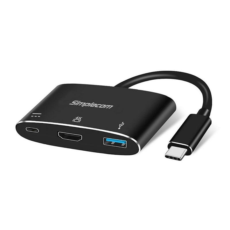 Simplecom USB 3.1 Type C to HDMI USB 3.0 Adapter with PD Charging
