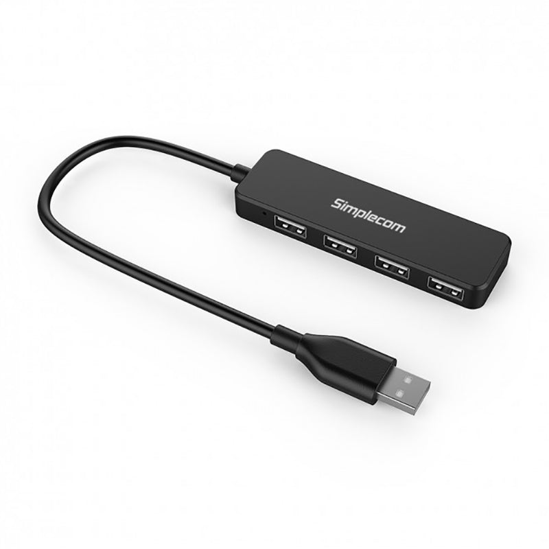 Simplecom Hi-Speed 4 Port Ultra Compact USB 2.0 Hub